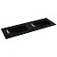 Умывальник Ceramicanova Grace CN7022MB 141см сантехфарфор черный матовый, CN7022MB