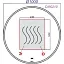 Зеркало Aqwella Clarberg Circle 100 с подсветкой