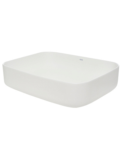 AQM5010MW Раковина накладная AQUAme прямоугольная, цвет белый матовый. 500x390x140