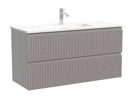 Тумба под раковину Sancos Snob R SNR100/39SM, 100 см, подвесная, Doha Soft