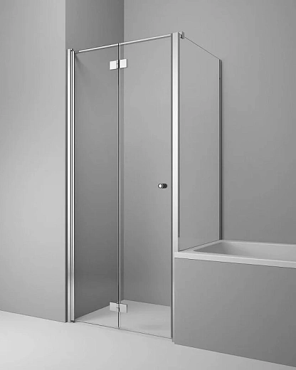 Душевая дверь Radaway Essenza New KDJ-B 90L, 90 х 200 см, стекло прозрачное, профиль хром, левая, 385082-01-01L