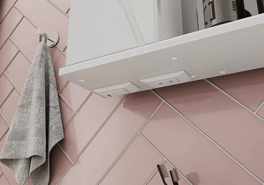 Шкаф с зеркалом Volna Adel 70 белый левый