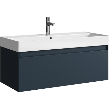 AQWELLA Geometria подвесная тумба под умывальник 100 см, цвет серый матовый AQWELLA Geometria подвесная тумба под умывальник 100 см, цвет серый матовый