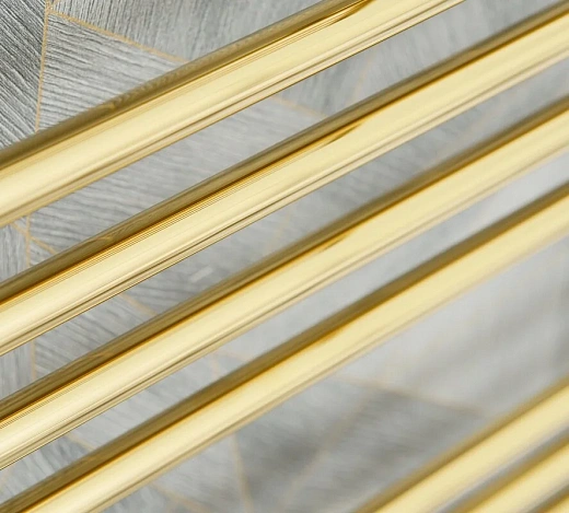 Полотенцесушитель водяной Сунержа Богема +, 800x500, с полкой, цвет золото, 03-0223-8050