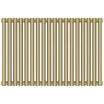 Радиатор отопления Сунержа Эстет-00, ширина 81 см, высота 50 см, 18 секций, боковое подключение, цвет матовая шампань, 022-0332-5018