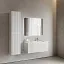 Тумба под раковину Sancos SNOB R 1.0, SNR1.0100LW/SNR1.0100RW, 100 см, подвесная, чаша левая/правая, Bianco