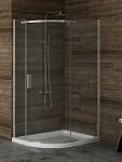 Душевой уголок New Trendy NEW KOMFORT (стекло графит) 100x80x195 (var 1)