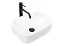 Умывальник Rea Demi Mini White 40,5х31 белый, REA-U5064