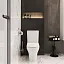 Унитаз напольный компакт VitrA Zentrum с сиденьем микролифт, санитарный фарфор, антибактериальное покрытие Hygiene, белый, 9012B003-7226