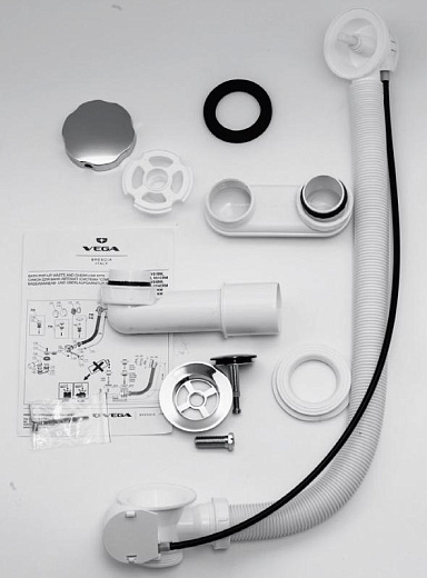 Сифон для ванны п/автомат Alba Spa Alba V55R 60 см эко МПМ100400