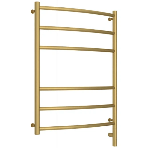 Полотенцесушитель электрический Сунержа Галант 3.0, высота 80 см, ширина 60 см, диммер слева/справа, цвет матовое золото, 032-5800-8060/032-5801-8060