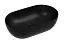 Раковина Ceramicanova Twist CN12001MB, 50 см, сантехфарфор, накладная, черный матовый