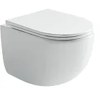 Подвесной унитаз Ceramicanova Up Rimless, CN4007, безободковый, крышка-сиденье микролифт, белый