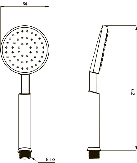 Душевая стойка Deante CASCADA TEMISTO BRONZO бронза