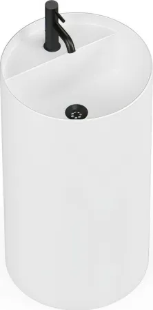 Умывальник Belux Осло 40 накладной, solid surface, белый матовый 18, 4810924297217
