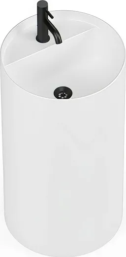 Умывальник Belux Осло 40 напольный solid surface белый матовый 18, 4810924287311