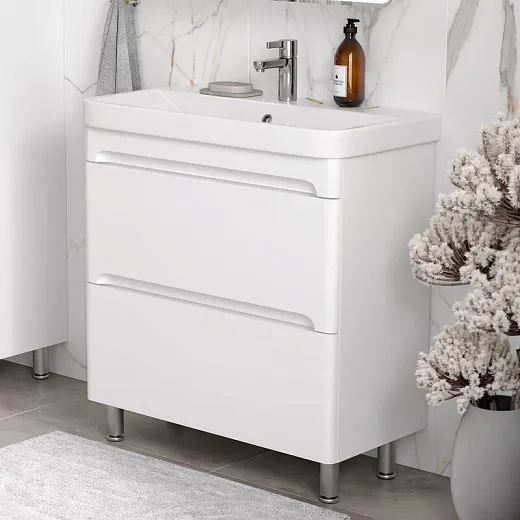 Раковина Equil Nice 9595-80, 80 см, фаянс, цвет белый
