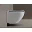 Подвесной безободковый унитаз Ceramicanova Whirl CN11007T, Торнадо, крышка микролифт, белый