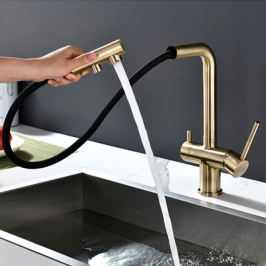 Смеситель PAULMARK SERPENTINE Se213222-BR, (бронза)