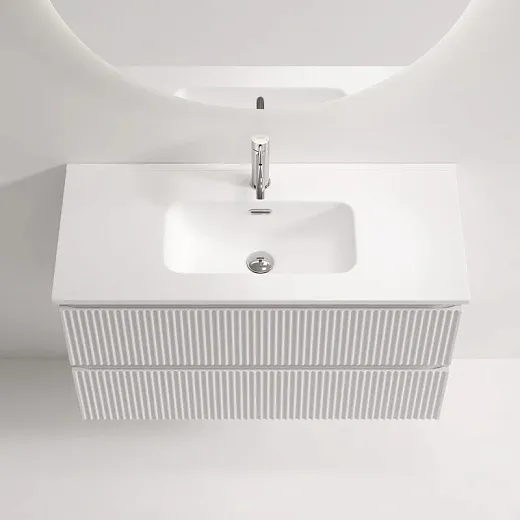 Тумба под раковину Sancos Snob R SNR90/39W, 90 см, подвесная, Bianco