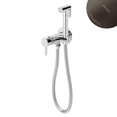 Гигиенический душ со смесителем Bruma Bidet 1078611MG Gunmetal оружейная сталь матовая