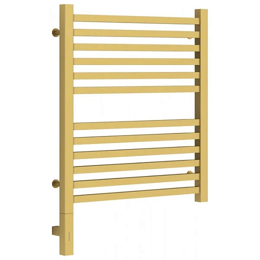 Полотенцесушитель электрический Сунержа Модус 3.0, высота 60 см, ширина 50 см, диммер слева/справа, цвет матовое золото, 032-5700-6050/032-5701-6050