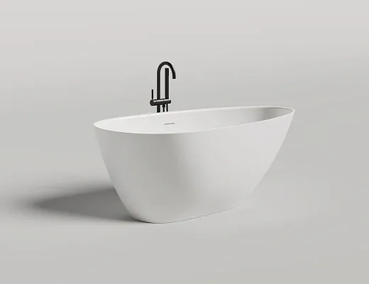 Ванна Salini Paola 1015203M, 160 х 80 см, из искусственного камня S-Stone, цвет белый матовый