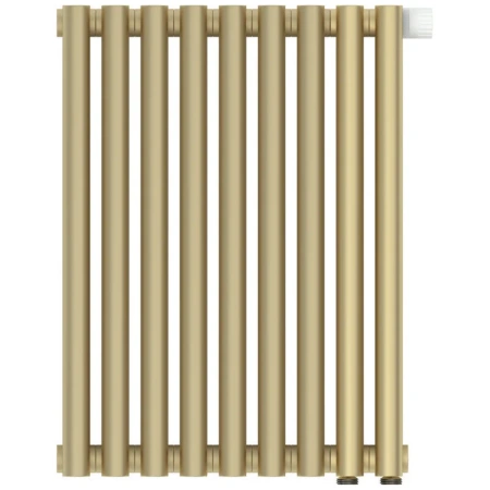 Радиатор отопления Сунержа Эстет-00 EU50, 9 секций, нижнее подключение, цвет матовая шампань, 022-0322-5009