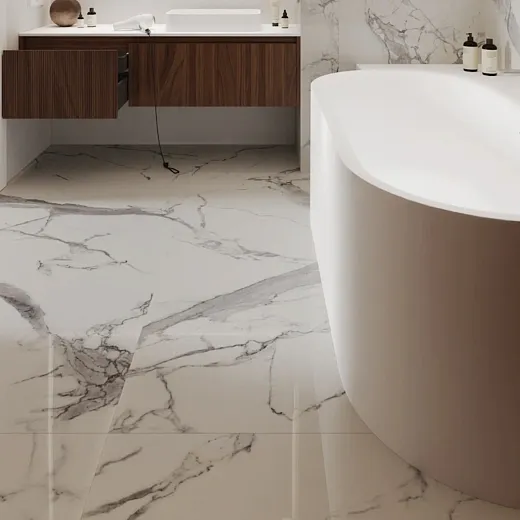 Ванна Salini Perla 1049202MF/1049203MF, 180 х 90 см, из искусственного камня S-Stone, с донным клапаном, левая/правая, цвет белый матовый, покраска по RAL полностью