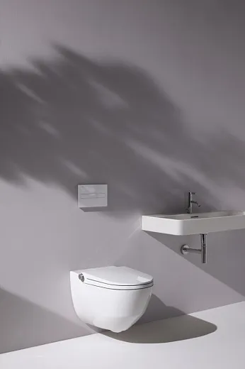 Унитаз-биде Laufen Cleanet Riva 8.2069.1.400.000.1 подвесной, безободковый