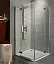 Душевой уголок Radaway Almatea KDD 100L*80R, 100 x 80 х 195 см, стекло интимато, профиль хром, 32180-01-12N