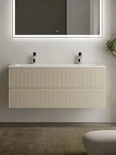Тумба под раковину Sancos Snob R 120 см подвесная, Beige Soft, SNR120CE