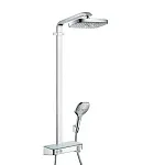 Душевая система Hansgrohe Raindance Select E 300 2jet ST Showerpipe EcoSmart 27283000, хром