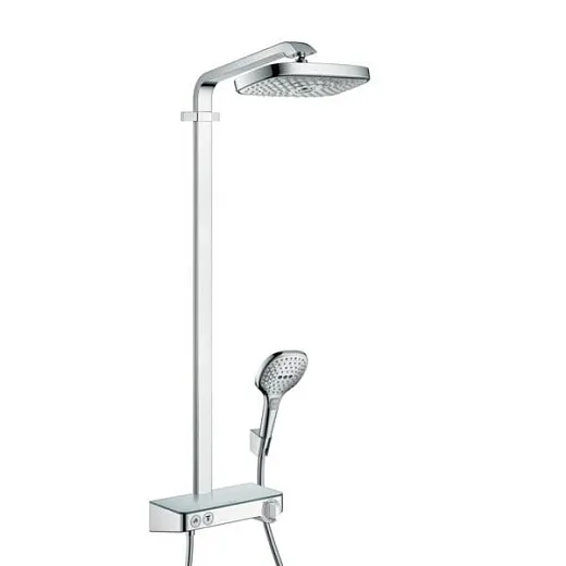 Душевая система Hansgrohe Raindance Select E 300 2jet ST Showerpipe EcoSmart 27283000, хром