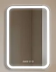 Зеркало Raval Сигма 55х80 сенсор Часы Антипар, Sgm.02.550x800.Ch/W/RL