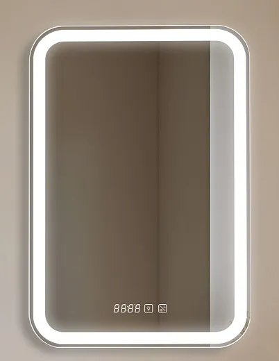 Зеркало Raval Сигма 55х80 сенсор Часы Антипар, Sgm.02.550x800.Ch/W/RL