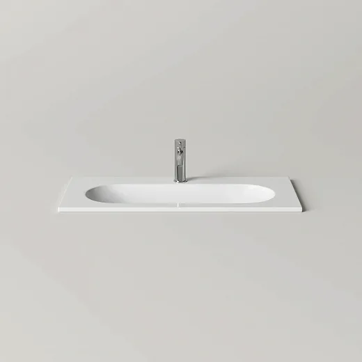 Умывальник накладной Ceramicanova Калиста (Calista) 81x39.5x12см без перелива, белый, CN6093