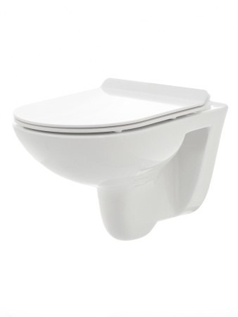 AQM2008 Унитаз подвесной AQUAme с сиденьем SoftClose, технология смыва Rimless. 530x355x360