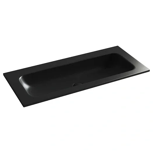 Умывальник Ceramicanova Grace CN7013MBWx 101см сантехфарфор черный матовый (без отв.), CN7013MBWx