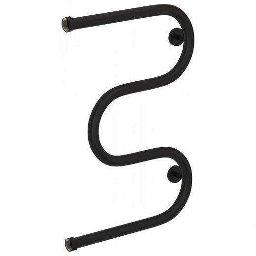 Полотенцесушитель водяной Сунержа М-образный 31-0007-6040, высота 60 см, ширина 40 см, боковое подключение 60 см, цвет матовый черный