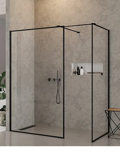 Душевая перегородка walk-in New Trendy NEW MODUS BLACK 140x120x200 (var 15)