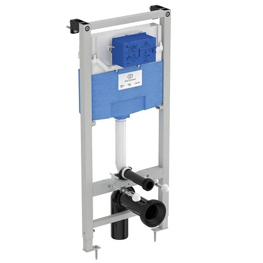 Инсталляция с унитазом Ideal Standard i.life B с технологией RimLS+, тонкое сиденье Soft-close