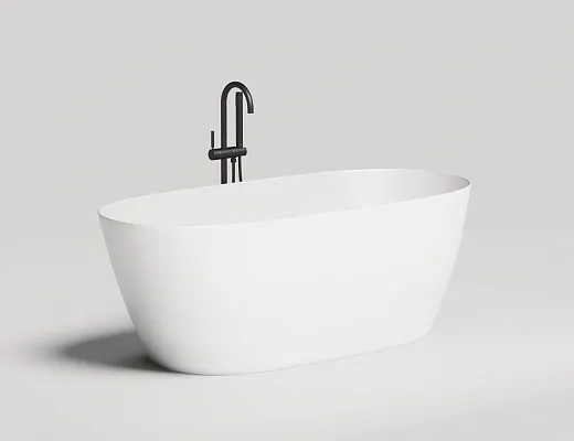 Ванна Salini Sofia Light 103611GF, 164 х 76 см, из искусственного камня S-Sense, цвет белый, покраска по RAL полностью