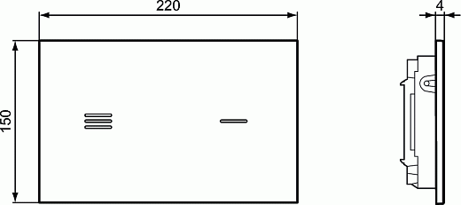 Кнопка смыва бесконтактная Ideal Standard ProSys Symfo NT1 R0129SA белая