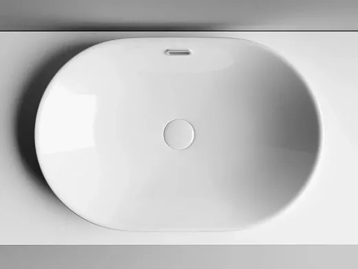 Умывальник Ceramicanova Element CN5020 60х40х19.5см овальный с переливом, CN5020