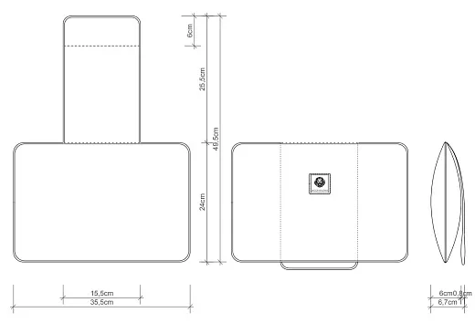 Подушка для ванной Decor Walther Loft NKH, белая нейлон, 0952155