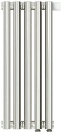 Радиатор стальной трубчатый Сунержа Эстет-11 EU50, ширина 25 см, высота 50 см, 5 секций, нижнее подключение левое EU50/правое EU50, хром, 00-0312-5005