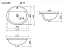 Умывальник Ceramicanova Sun CN6080 51.5см сантехфарфор белый, CN6080
