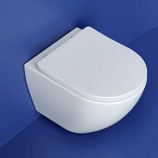 Подвесной безободковый унитаз Ceramicanova Metropol CN4002T Rimless, смыв торнадо, крышка микролифт, сантехфарфор