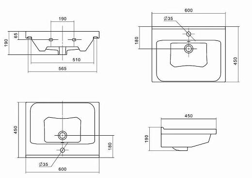 Тумба подвесная Volna Grey 80.2Y с умывальником Миранда белый глянец Тумба подвесная Volna Grey 80.2Y с умывальником Миранда белый глянец